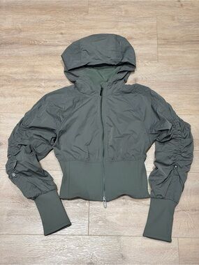Lululemon Athletica Jacket
Olive Green 
Hooded Bomber Jacket
Never-worn
